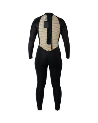 Xcel Women's Axis Back Zip Full Wetsuit 5/4mm - Black/Palm-Monstera Print