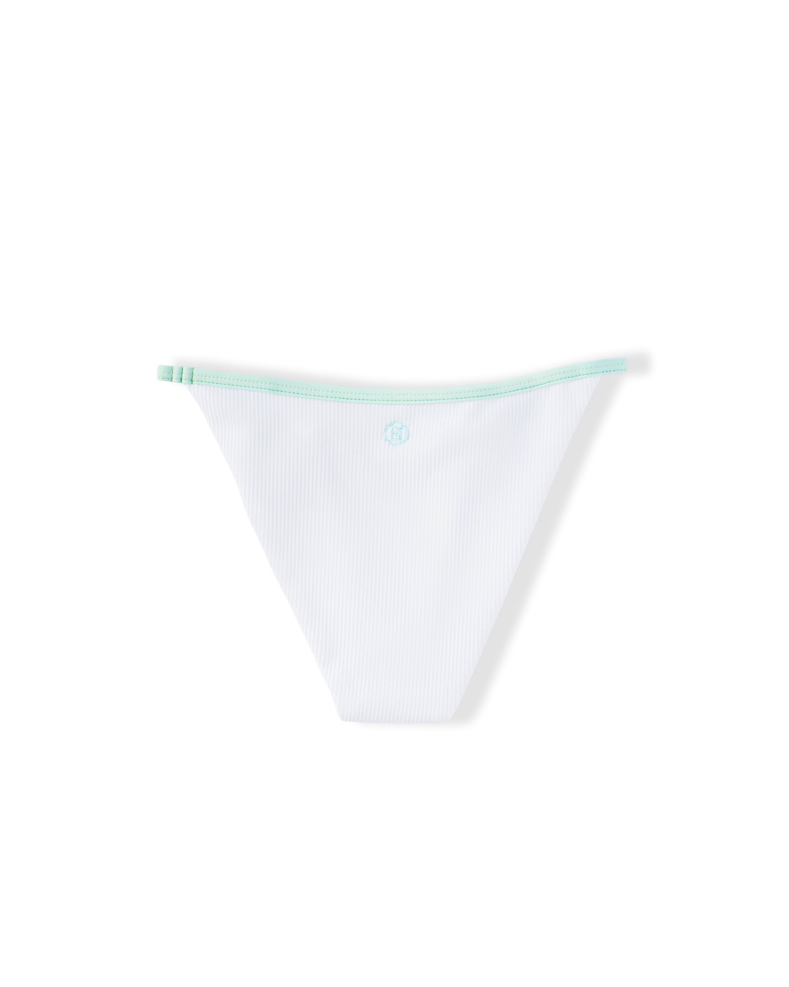 Youth Capri Ribbed Swim Bottom - Balled Blue/Brilliant White