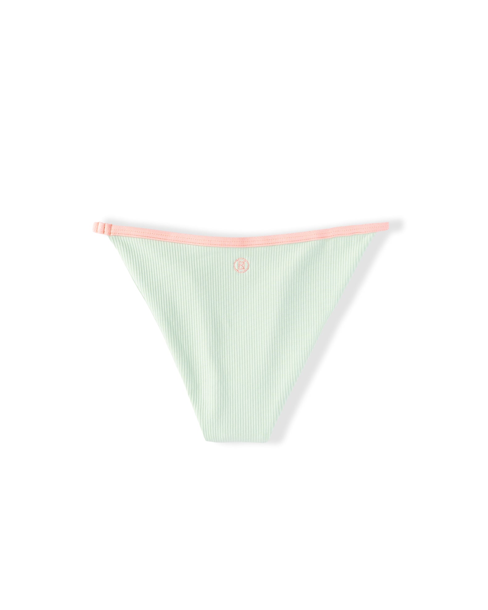 Youth Capri Ribbed Swim Bottom - Ballet Slipper/Chalk Blue