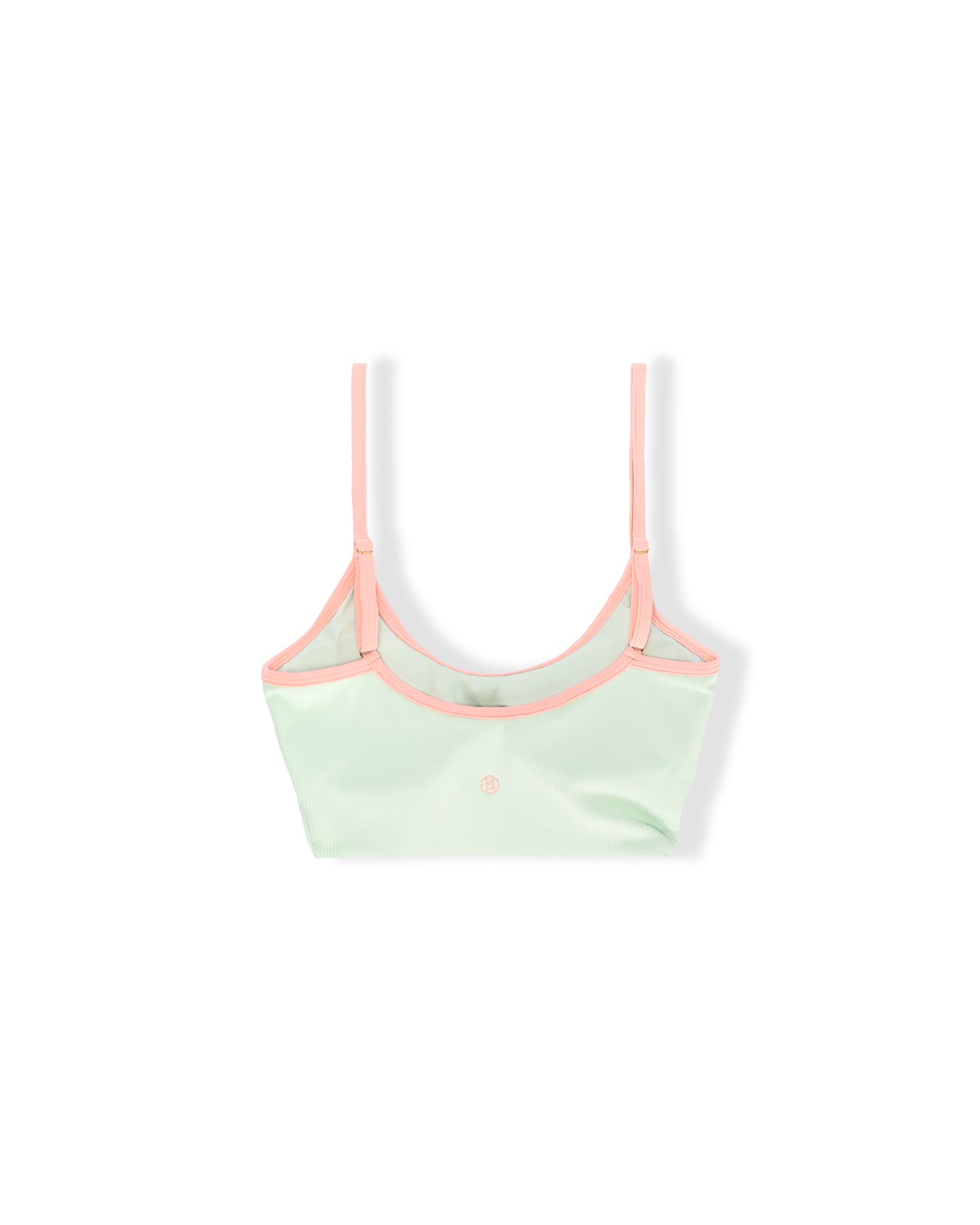 Youth Capri Ribbed Swim Set - Soft Coral/Mint