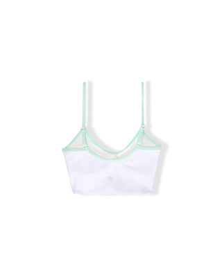 Youth Capri Ribbed Swim Set - Sky Blue/Cloud