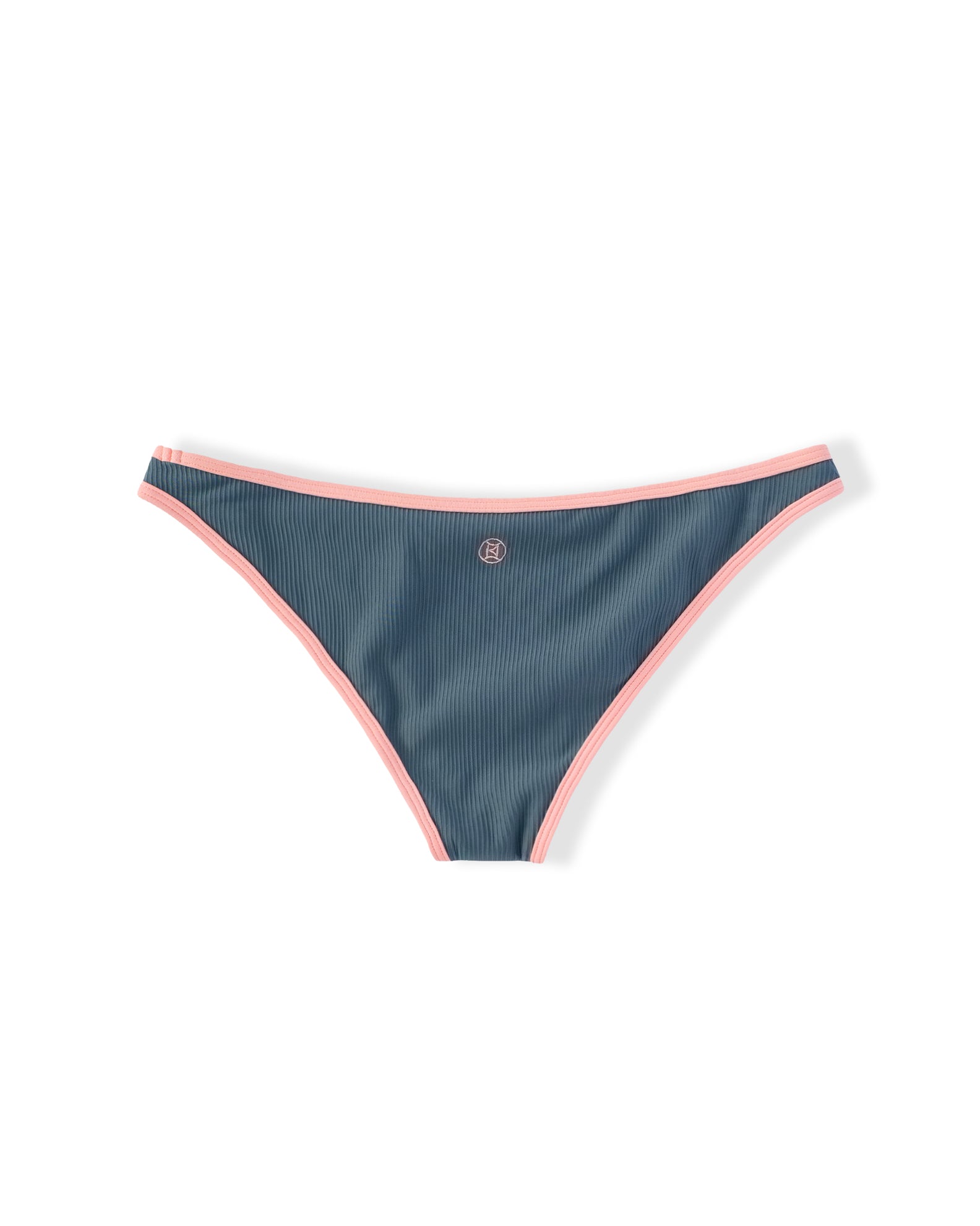 Youth Lola Ribbed Swim Bottom - Stormy/Ballet Slipper