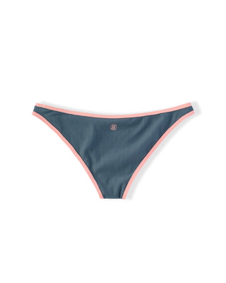 Youth Lola Ribbed Swim Set - Slate/Soft Coral