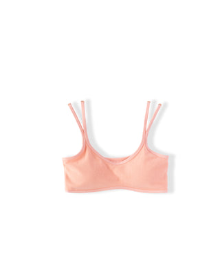 Youth Lola Ribbed Swim Set - Soft Coral