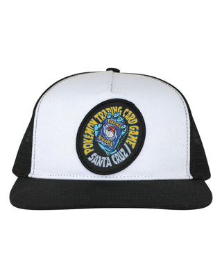 Santa Cruz Youth Pokémon TCG Hand Mesh Trucker Structured Hat - White/Black