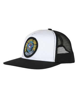 Santa Cruz Youth Pokémon TCG Hand Mesh Trucker Structured Hat - White/Black