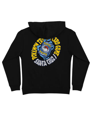 Santa Crux Youth Pokémon TCG Hand Pullover Hooded Midweight Sweatshirt - Black