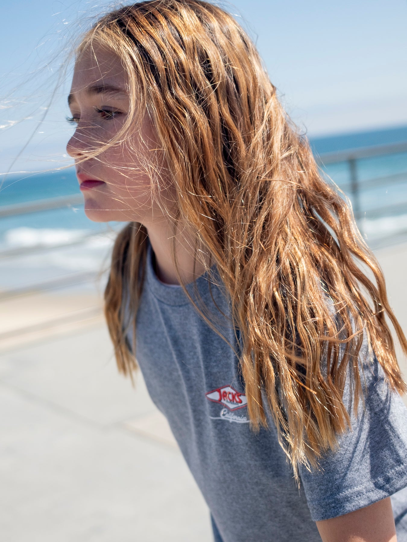 Youth Cal Diamond S/S T-Shirt - Graphite Heather