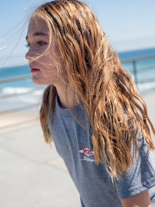 Youth Cal Diamond S/S T-Shirt - Graphite Heather