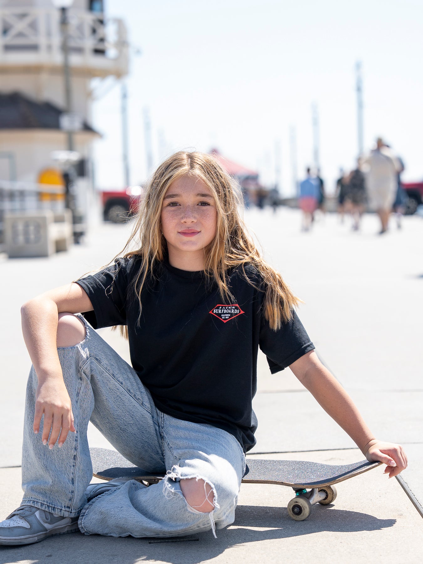 Jack's Surfboards Youth Boy's Retro Lam Short Sleeve T-Shirt - Black