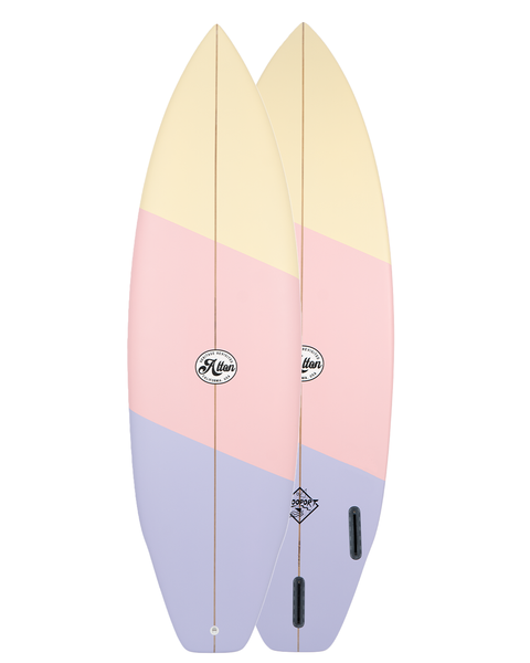 5'8 Zooport Thruster 2024 - Yellow/Pink/Purple – Jack's Surfboards