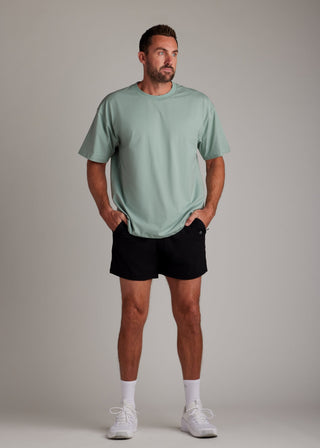 Seafoam oversized tee made from soft, breathable fabric for comfort and style.