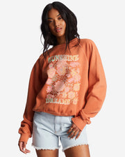 Here We Go Crewneck Sweatshirt - Brick