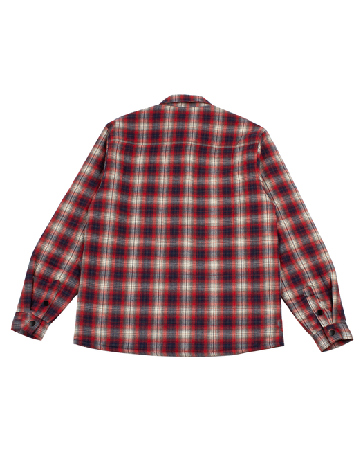 Jack's Men's Barstow Flannel Shirt- Red & Blue 