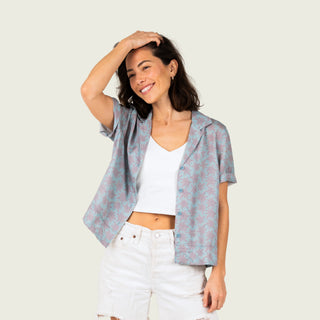 Marsh Wear Women's Hagood Boxcut Short Sleeve Shirt - Trellis