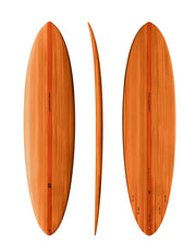 Thunderbolt x Harley Ingleby Mid 6 Thunderbolt Red Tech Surfboard- Orange