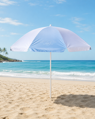 Danielle Brown Beach Umbrella - Blue Raz