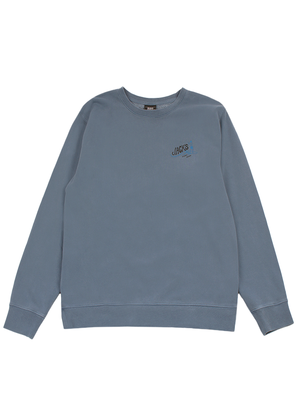 Bobber Pigment Dyed Crewneck Sweatshirt - Slate