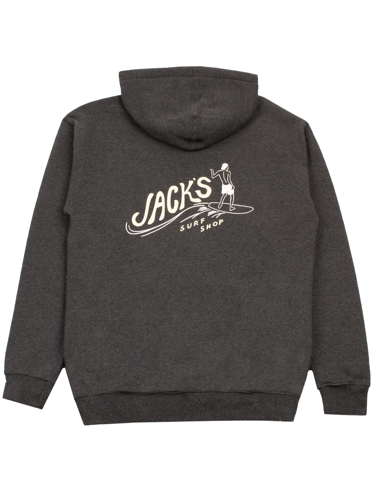 Jack's Surfboards Men's Bobber Pullover Hoodie - Charcoal