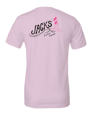 Jack's Surfboards Limited Unisex "Bobbette" Jersey S/S Tee - Soft Pink