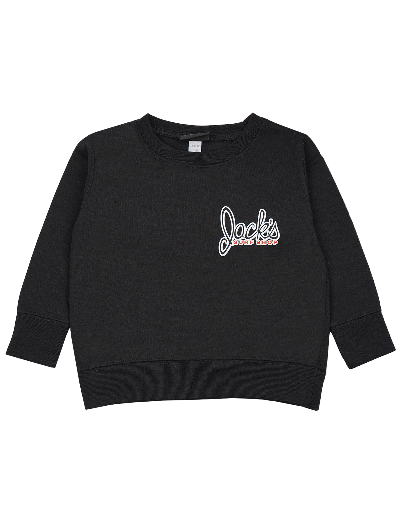 Jack's Boy's (2-7) Little Dude Crewneck Sweatshirt- Black