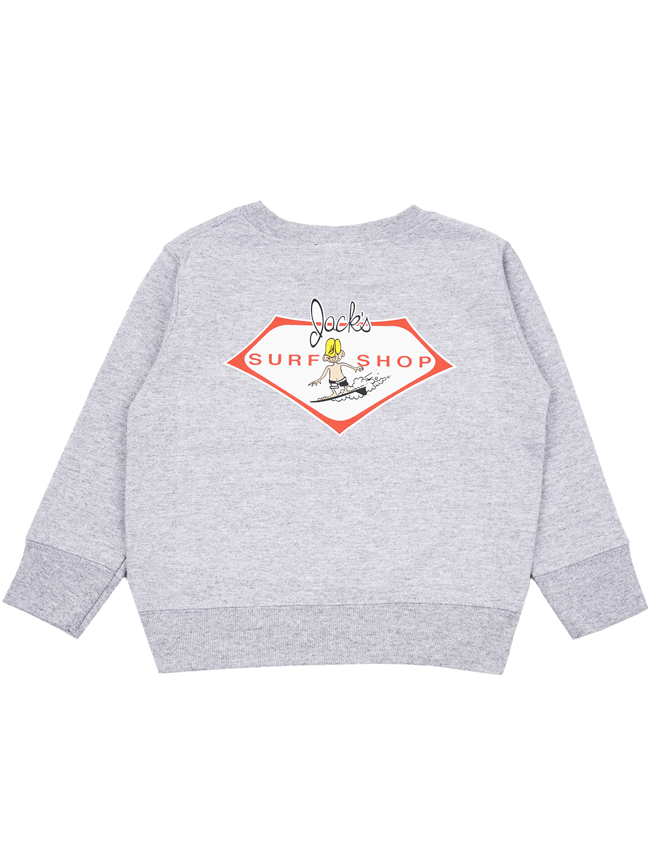 Jack's Boy's (2-7) Little Dude Crewneck Sweatshirt- Heather Grey