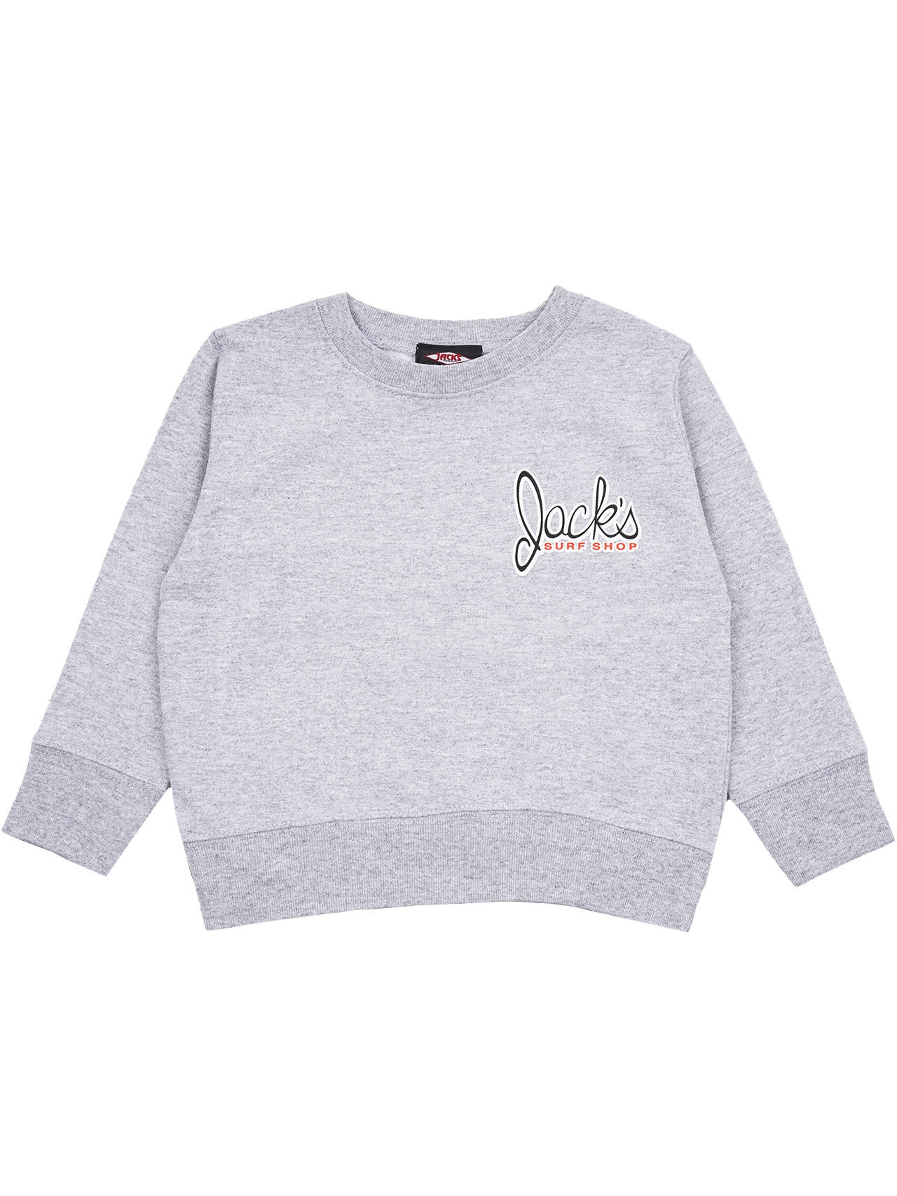 Jack's Boy's (2-7) Little Dude Crewneck Sweatshirt- Heather Grey