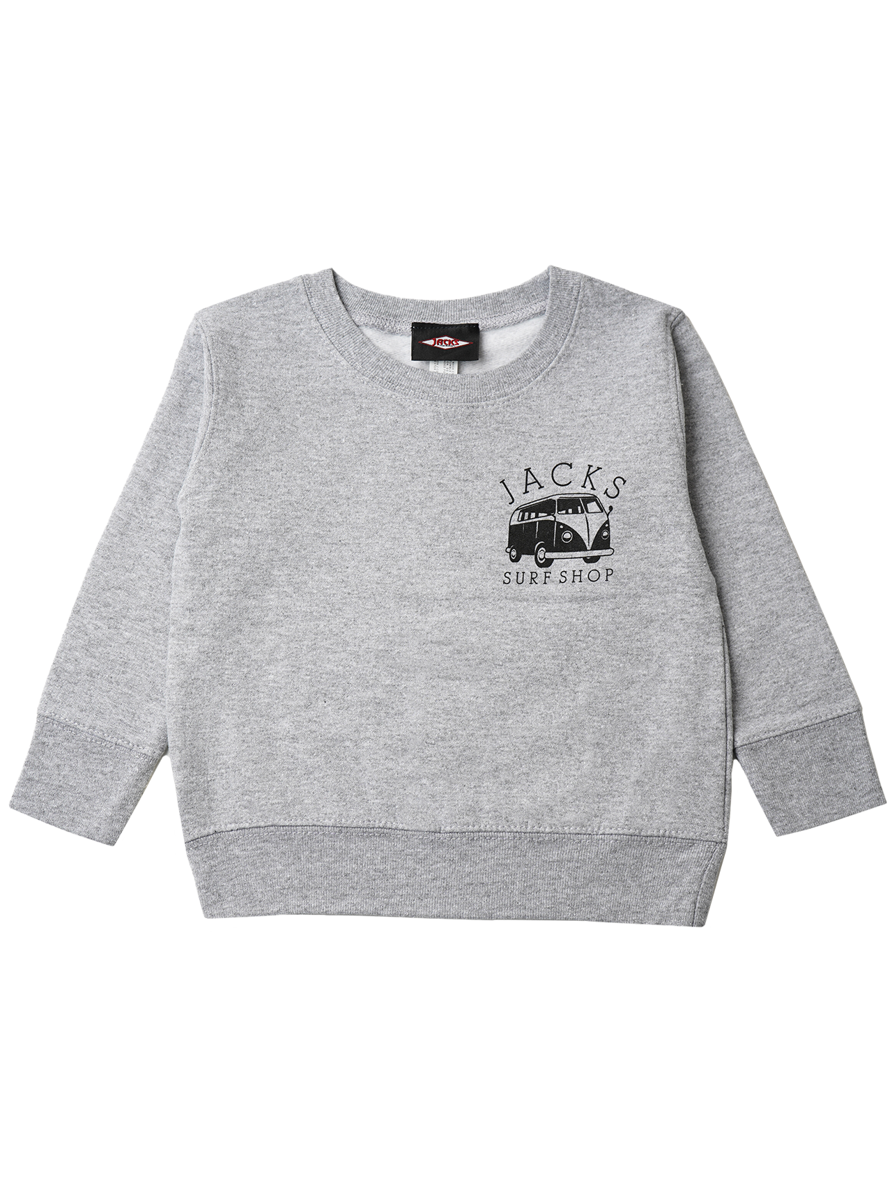 Jack's Surfboard's Toddler's (2-7) Bus Stop Crewneck Sweatshirt - Heather Grey