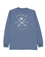 Jack's Surfboard Bus Stop Pigment Long Sleeve Tee - Salt Water