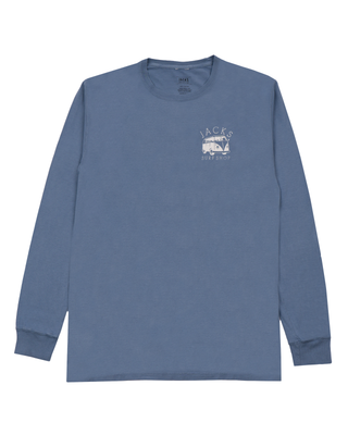 Jack's Surfboard Bus Stop Pigment Long Sleeve Tee - Salt Water