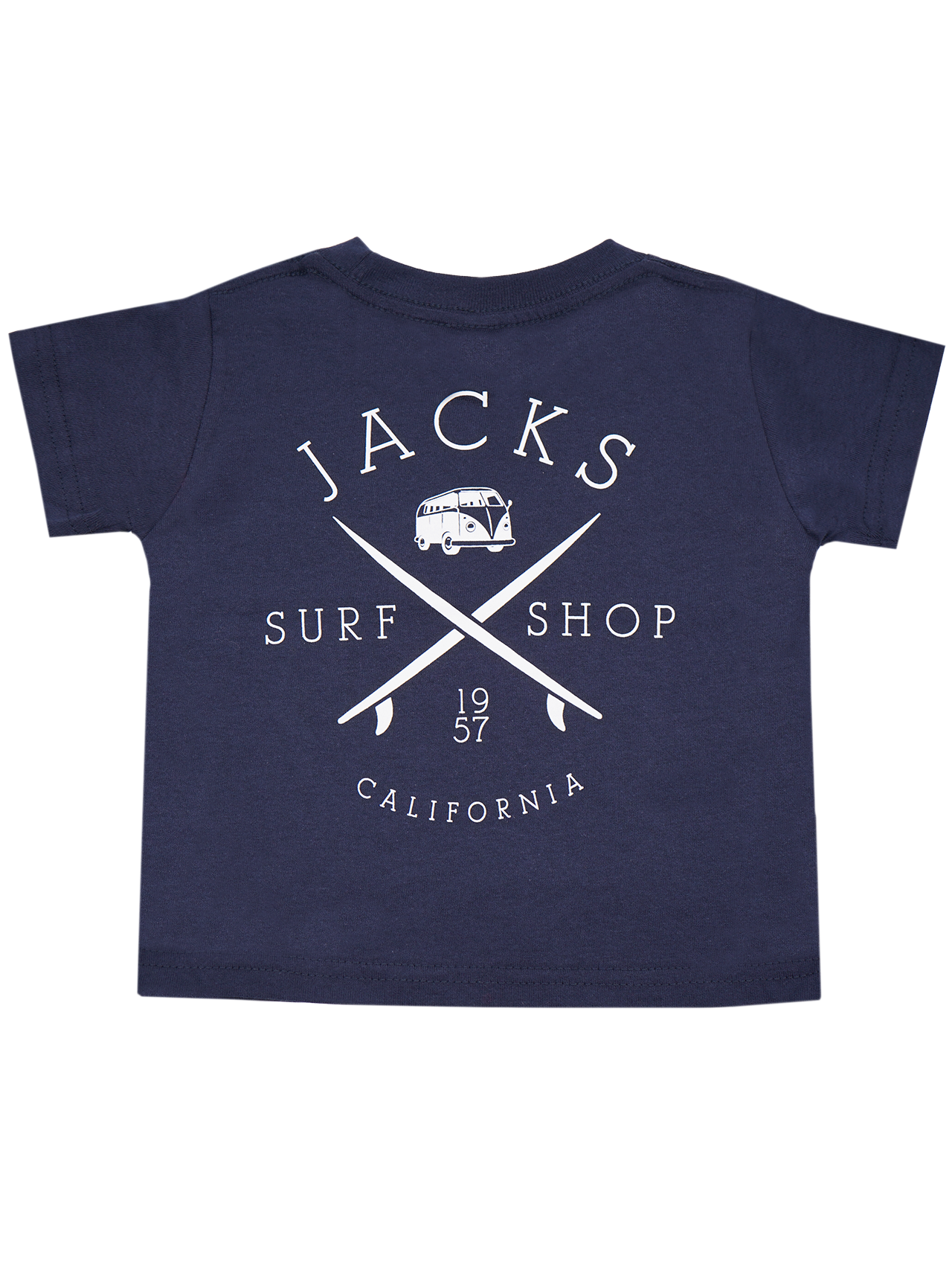 Jack's Surfboards Bus Stop (2-7) Little Dude S/S T-Shirt 23' - Navy