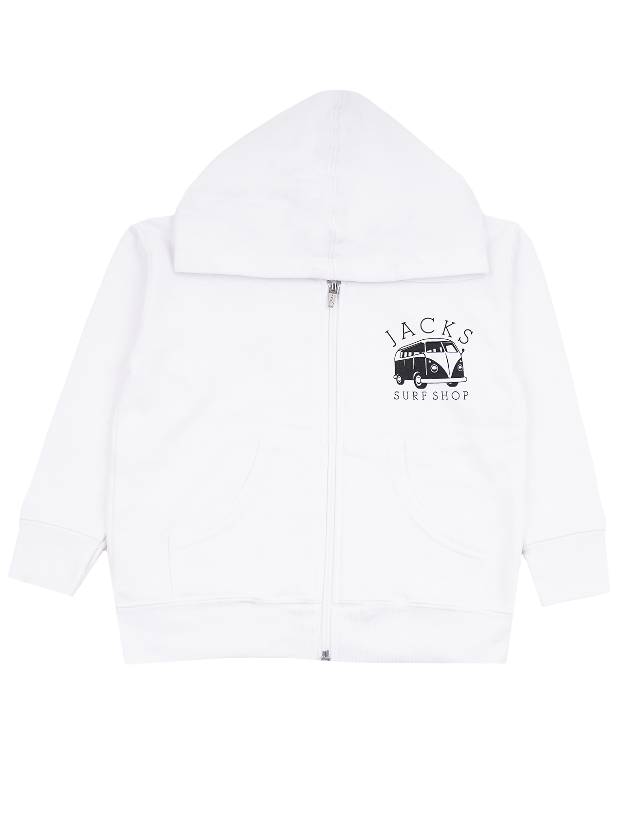 Jack's Toddler's (2-7) Bus Stop Zip-Up Hoodie- White