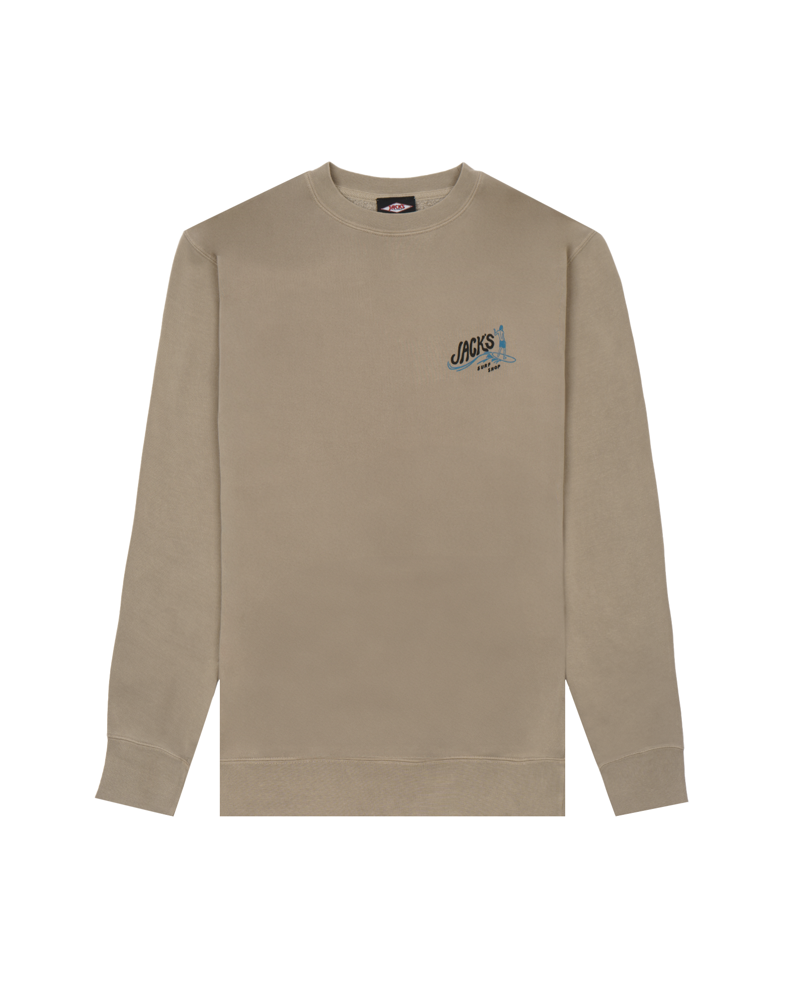 Bobber Pigment Dye L/S Crewneck Sweatshirt - Pigment Sand Stone 