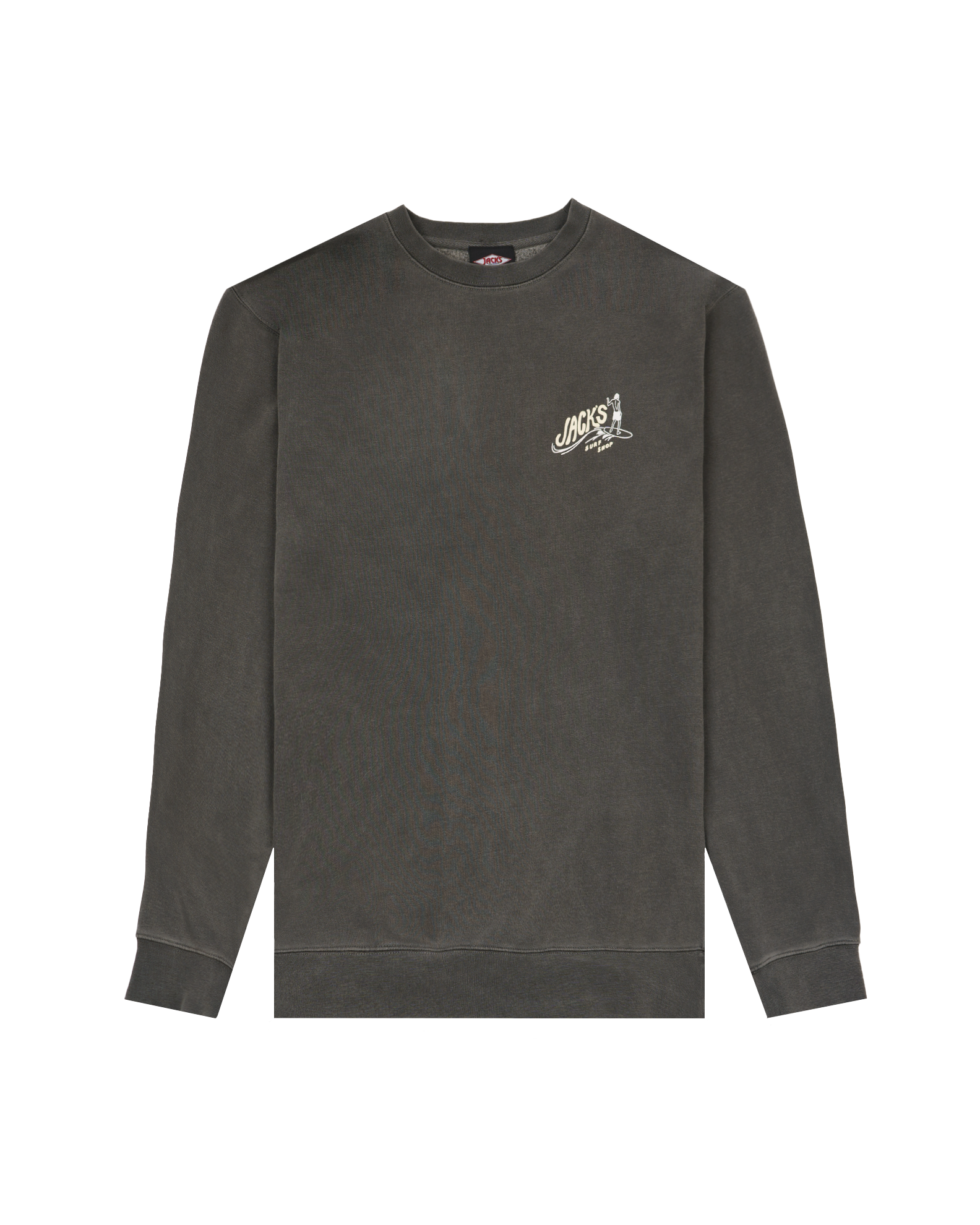 Bobber Pigment Dye L/S Crewneck Sweatshirt - Pigment Black 