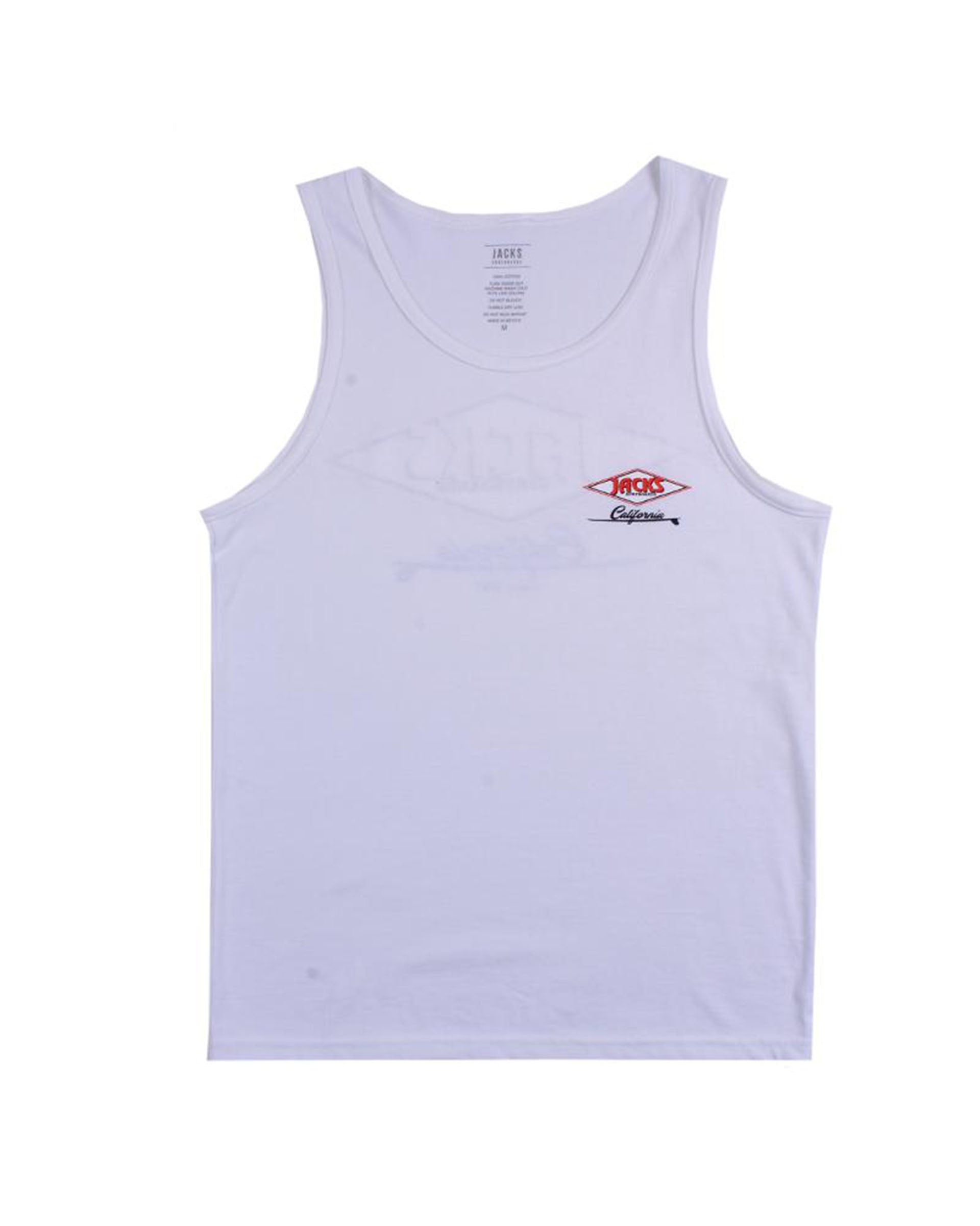 Jack's Surfboards Cal Diamond Tank Top - White