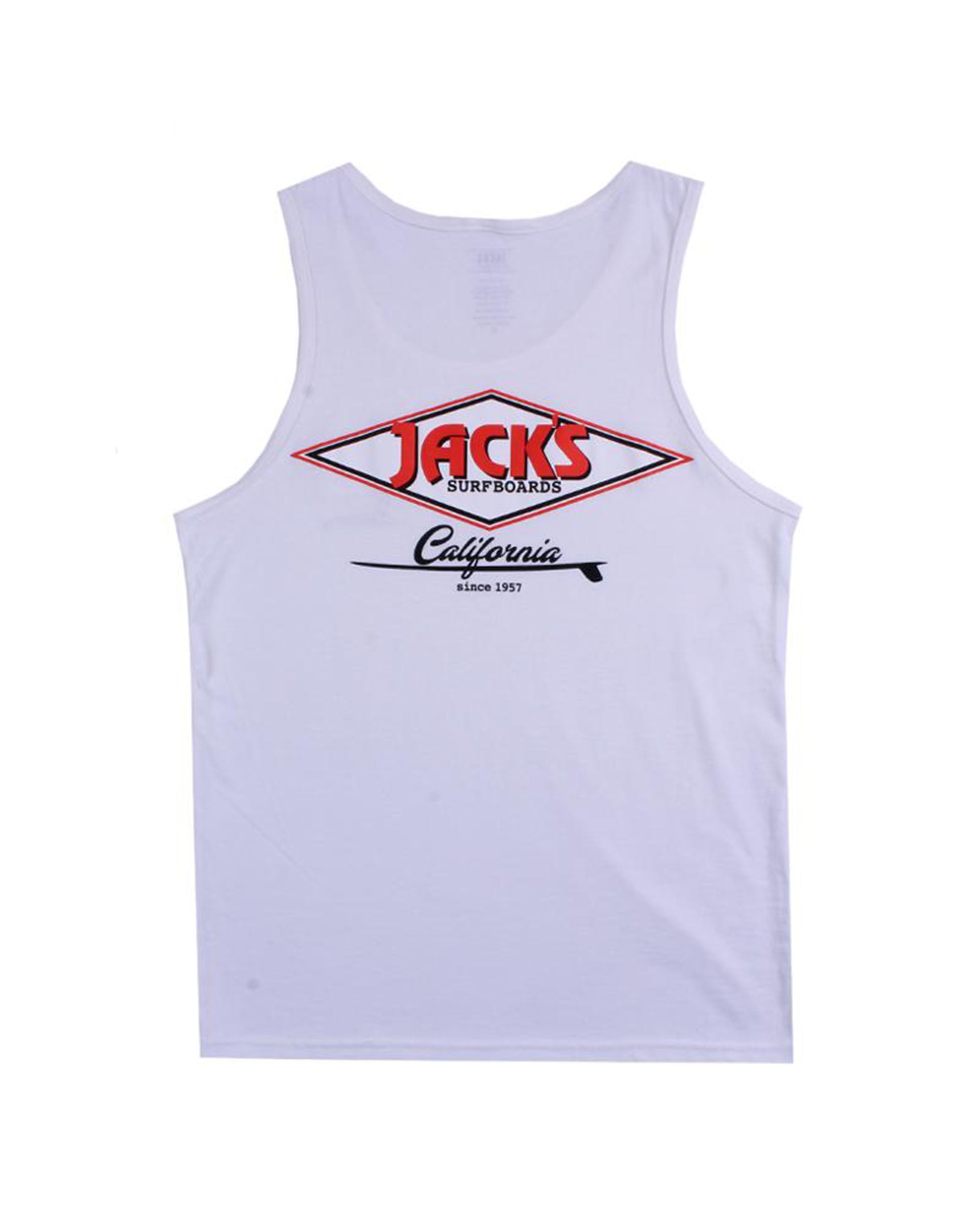 Jack's Surfboards Cal Diamond Tank Top - White