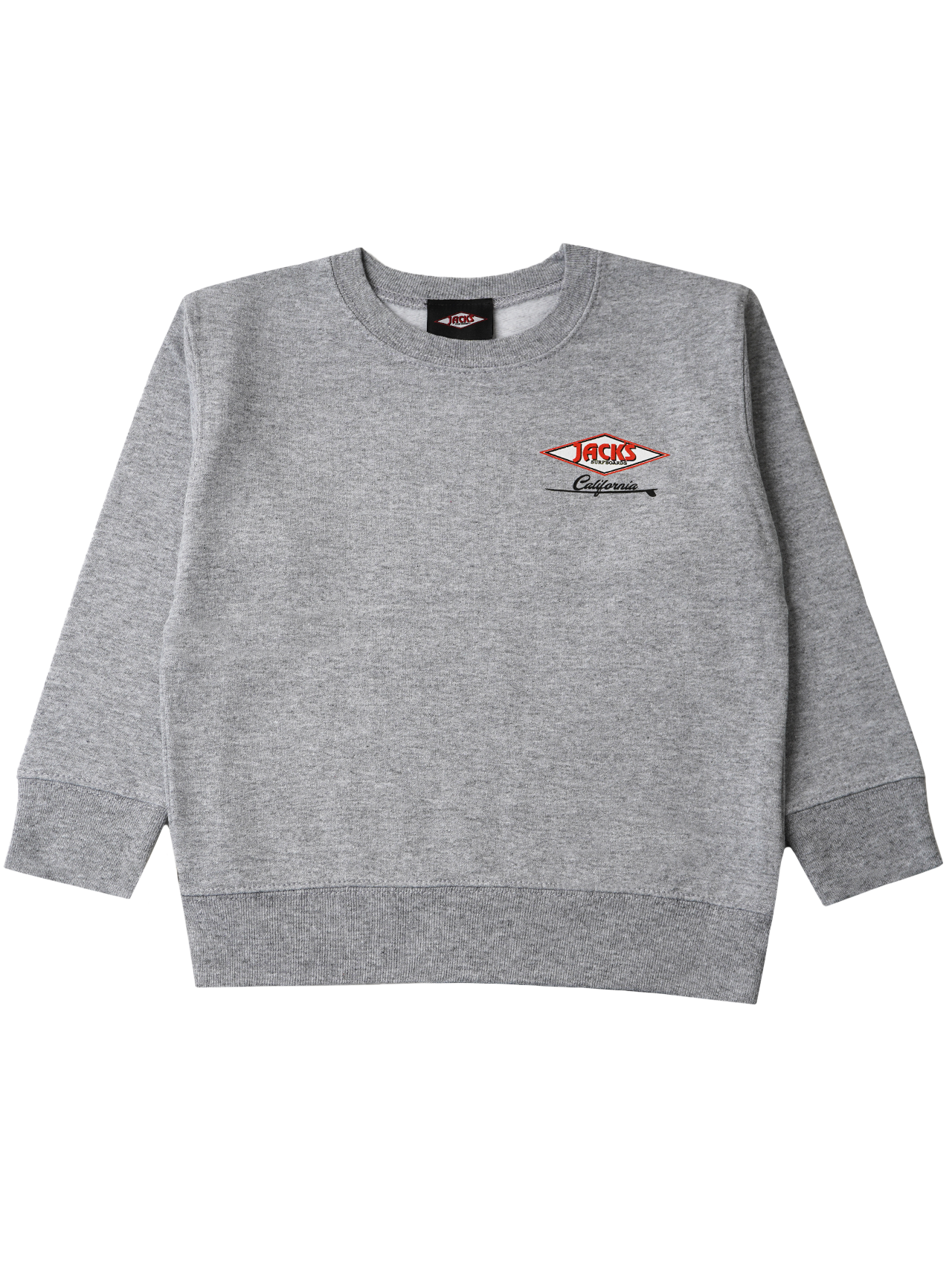 Jack's Surfboard's Toddler's (2-7) Cal Diamond Crewneck Sweatshirt - Heather Grey