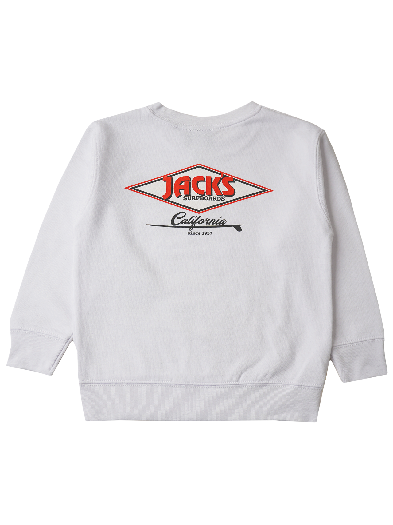 Jack's Surfboard's Toddler's (2-7) Cal Diamond Crewneck Sweatshirt - White