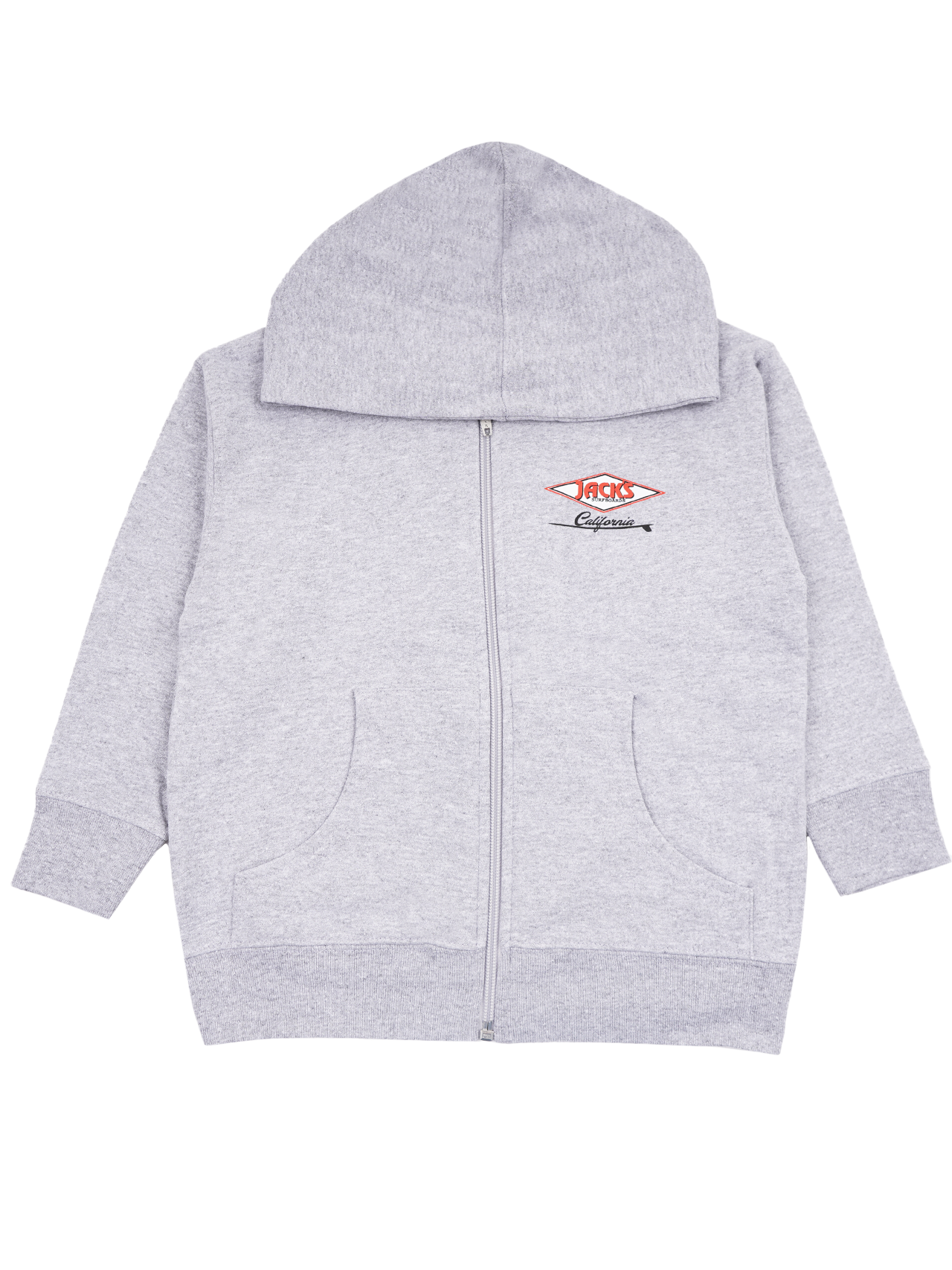 Jack's Toddler's (2-7) Cal Diamond Zip-Up Hoodie- Heather Grey