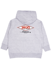 Jack's Toddler's (2-7) Cal Diamond Zip-Up Hoodie- Heather Grey