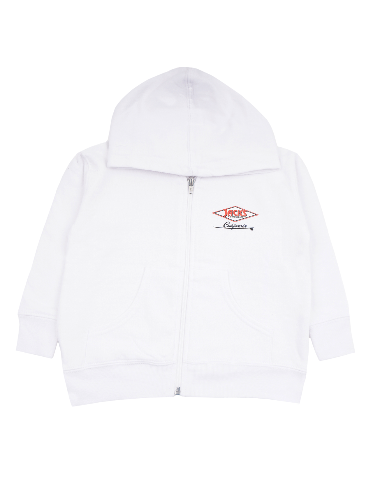 Jack's Toddler's (2-7) Cal Diamond Zip-Up Hoodie- White