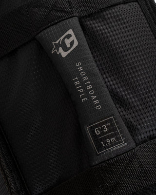 Shortboard Triple : Black Silver - 7'1