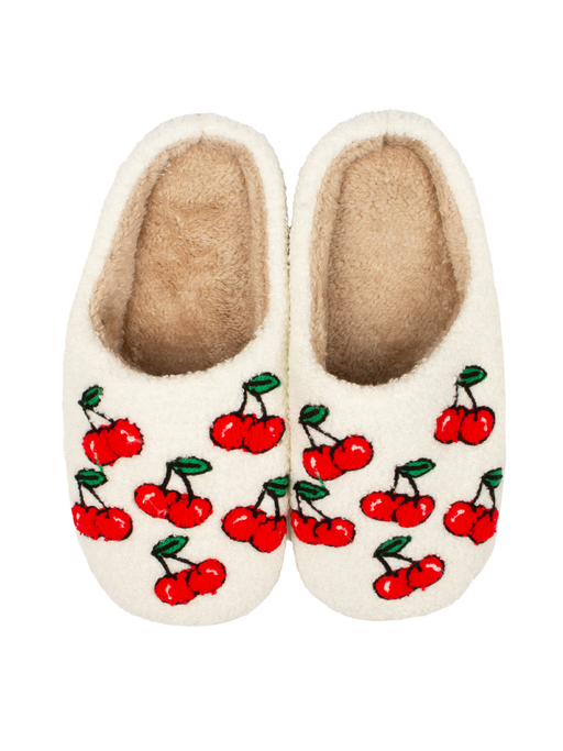 Jack's Cherry Slippers- White & Red