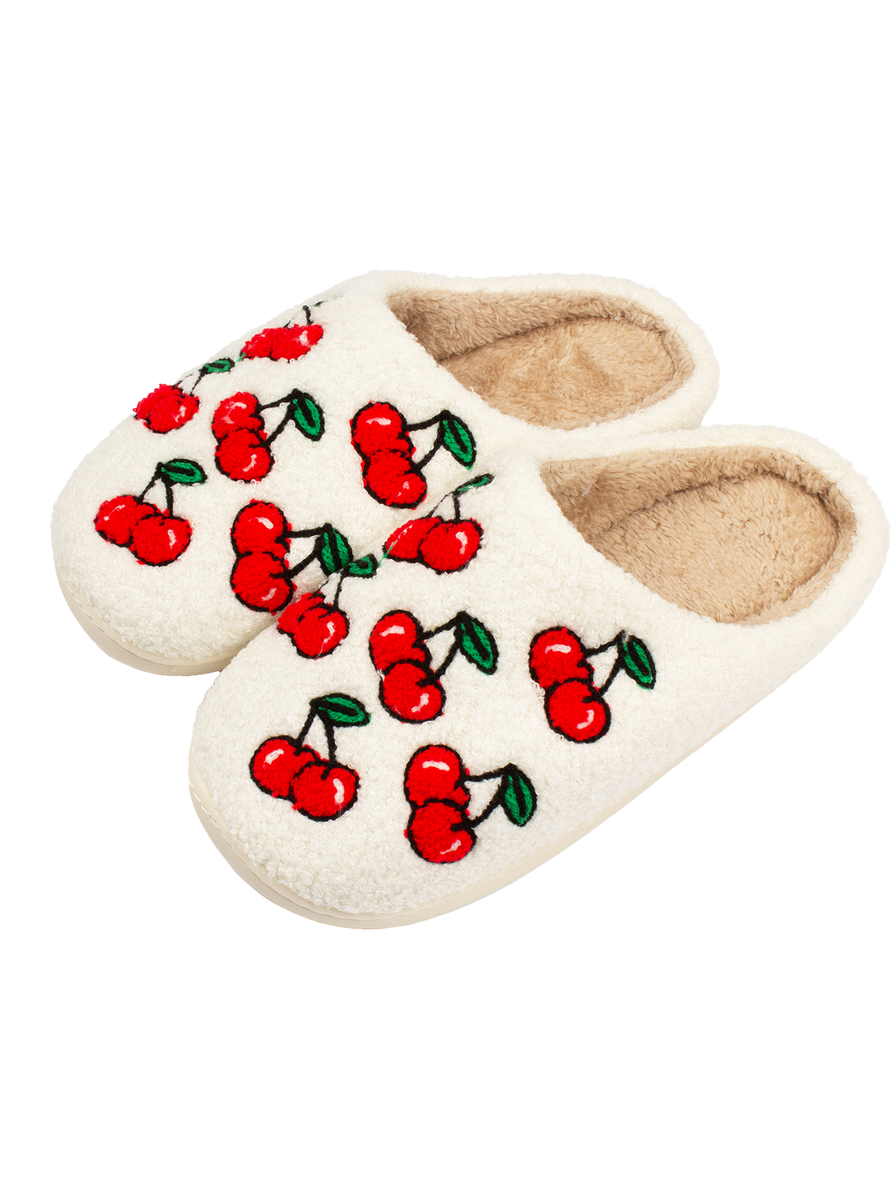 Jack's Cherry Slippers - White& Red