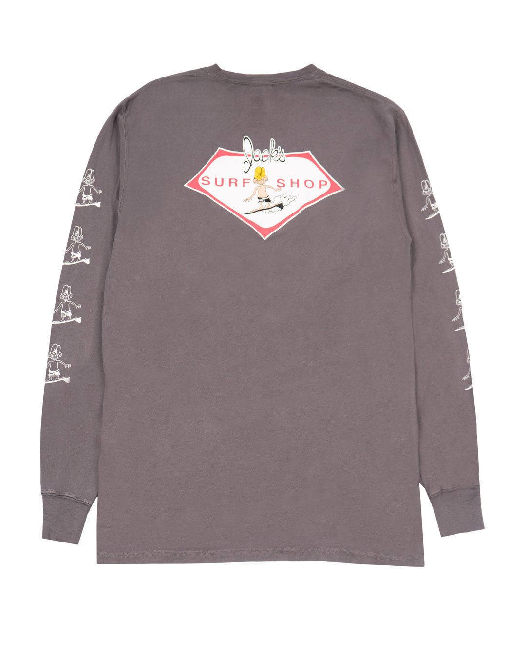 Jacks Surfboard's Circa 57 Sleeved Pigment Long Sleeve Tee - Railroad Grey