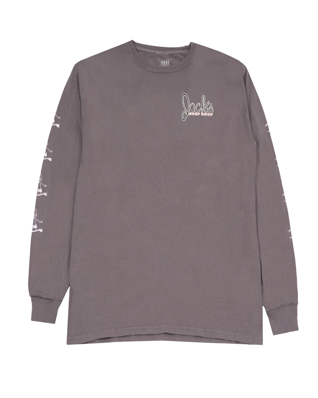 Jacks Surfboard's Circa 57 Sleeved Pigment Long Sleeve Tee - Railroad Grey