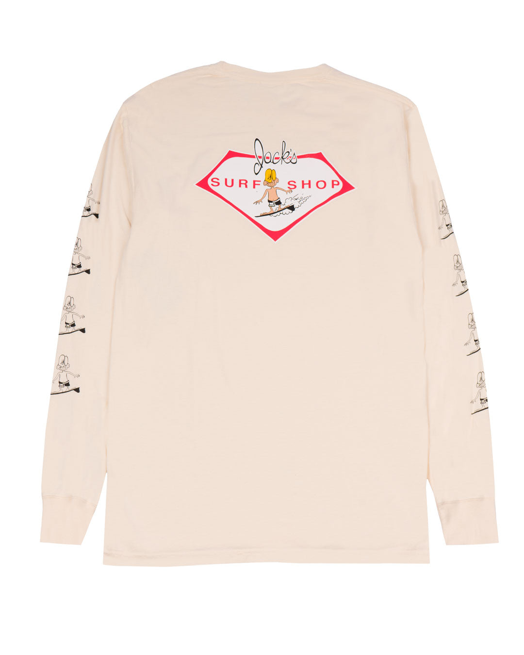 Jacks Surfboard's Circa 57 Sleeved Pigment Long Sleeve Tee - Parchment