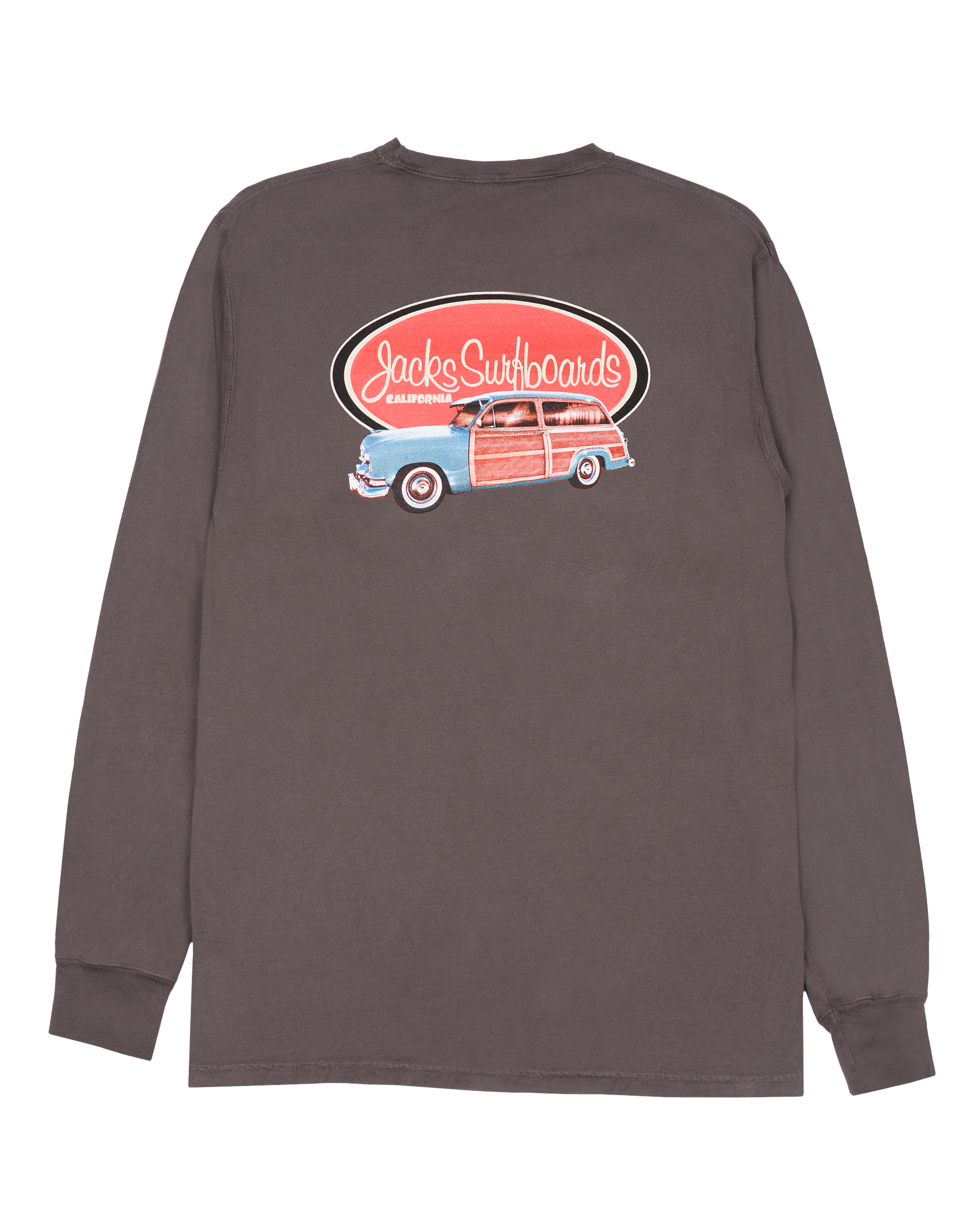 Jacks Surfboard Country Squire Pigment Long Sleeve Tee - Railroad grey