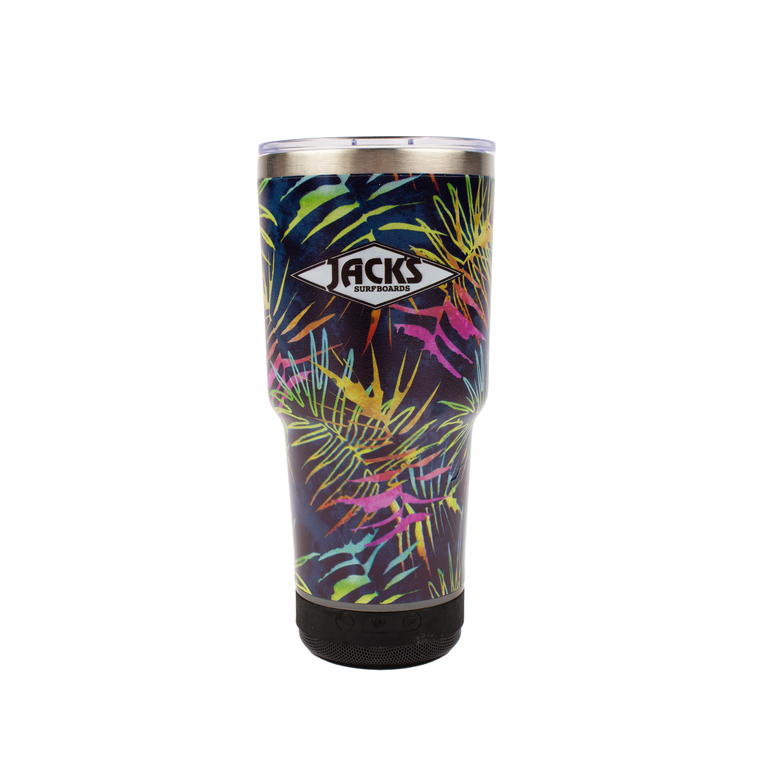 Jack's Bluetooth Speaker Kandui 24oz Tumbler Palm Leaves