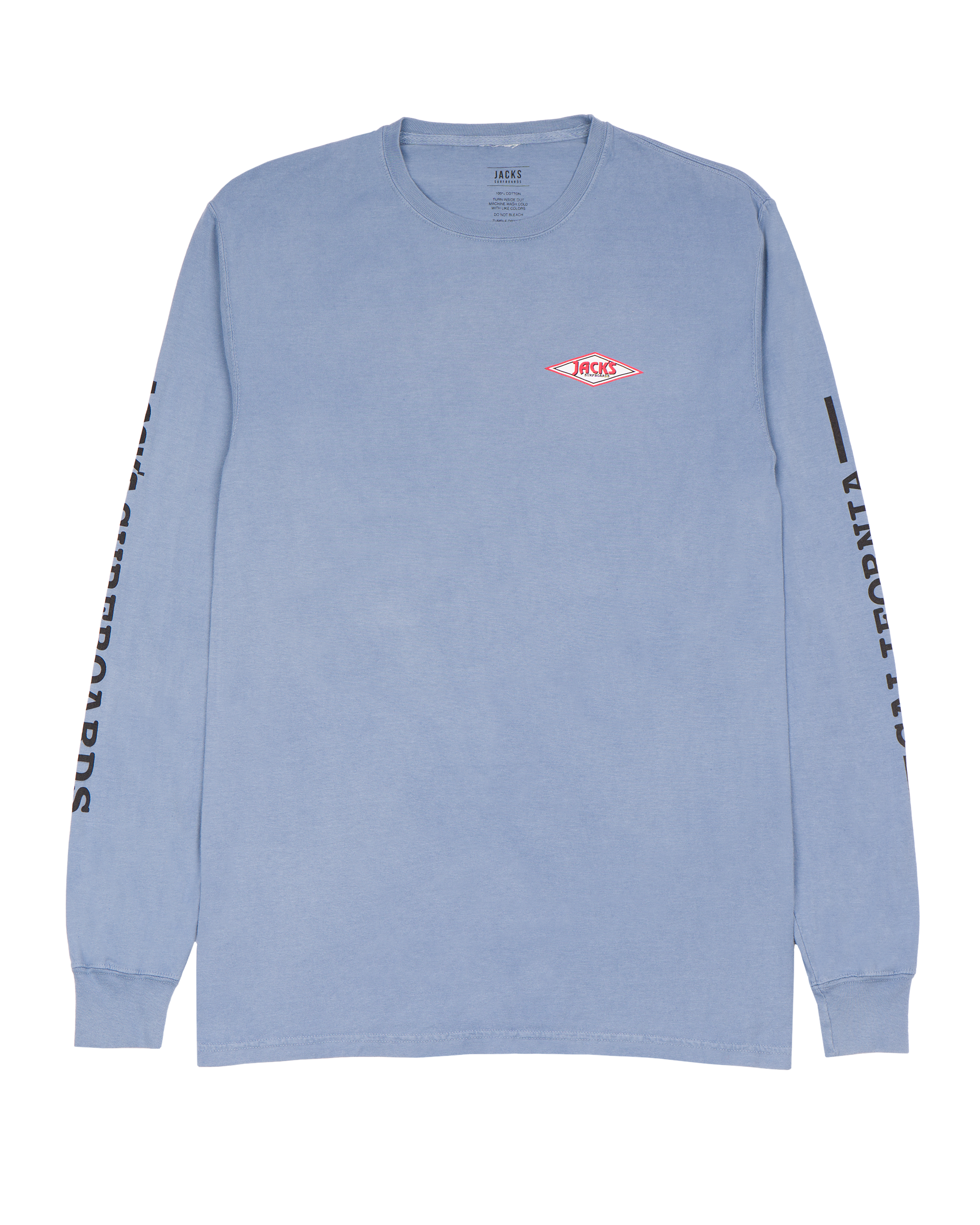 Jacks Surfboard Diamond Sleeved Pigment Long Sleeve Tee - Salt Water